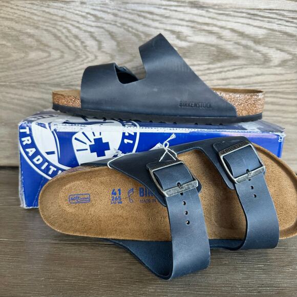 Birkenstock 41 Arizona Sandals Soft Footbed - Picture 5 of 6